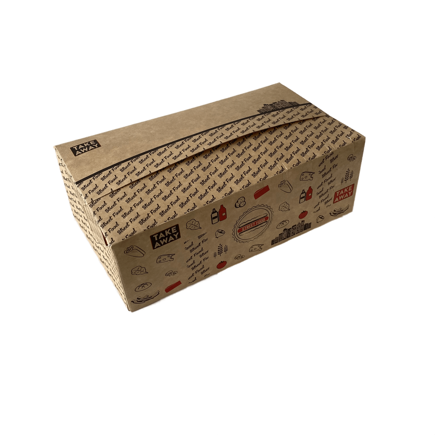 Box rectangulaire Sandwich "Take Away"