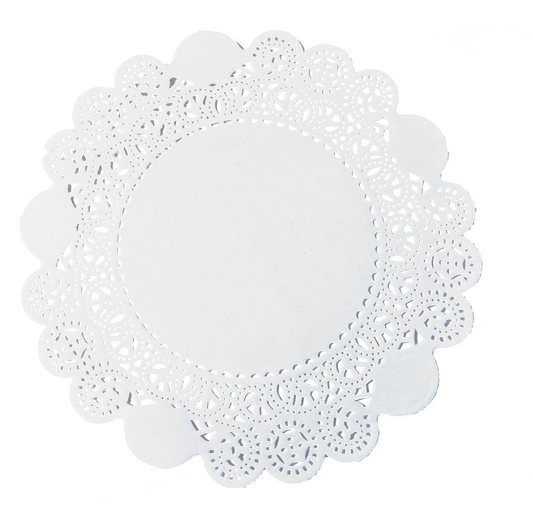 Dentelles patissières blanches rondes