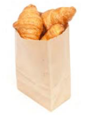 Sac kraft croissant