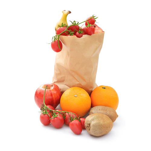 Sac kraft brun fruits neutre