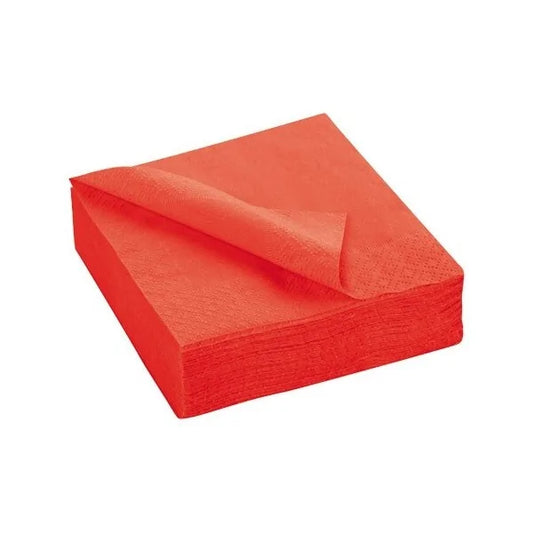 Serviette 40x40 rouges (1500 Pcs)