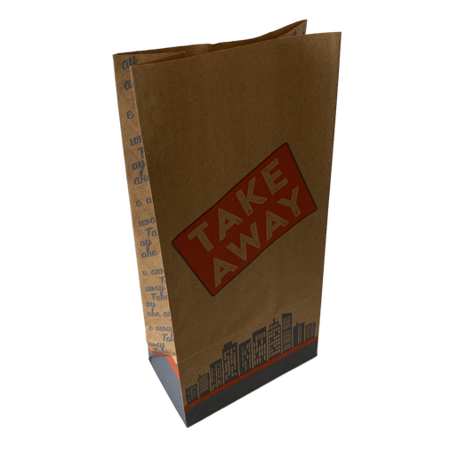Sac SOS Kraft R8 (250 Pcs) Moyen 15 x 8,5 x 30 "Take Away"