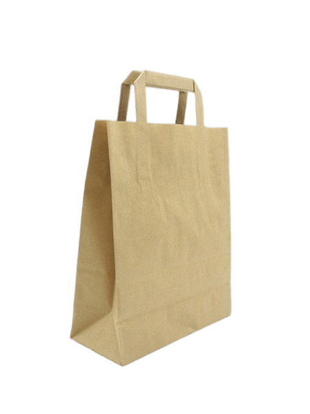 Sac kraft poignée plate renforcée Traiteur 28 x 17 x 29 (250 pcs)